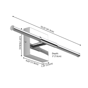Makena Modern Minimalist Dimmable Integrated LED Metal Wall Sconce